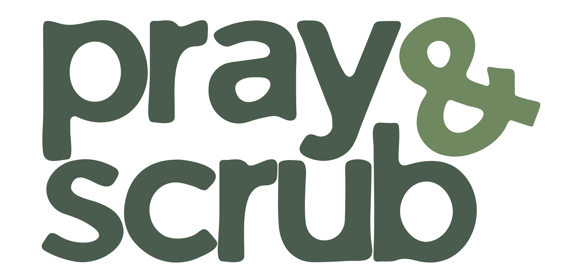 Pray & Scrub Logo
